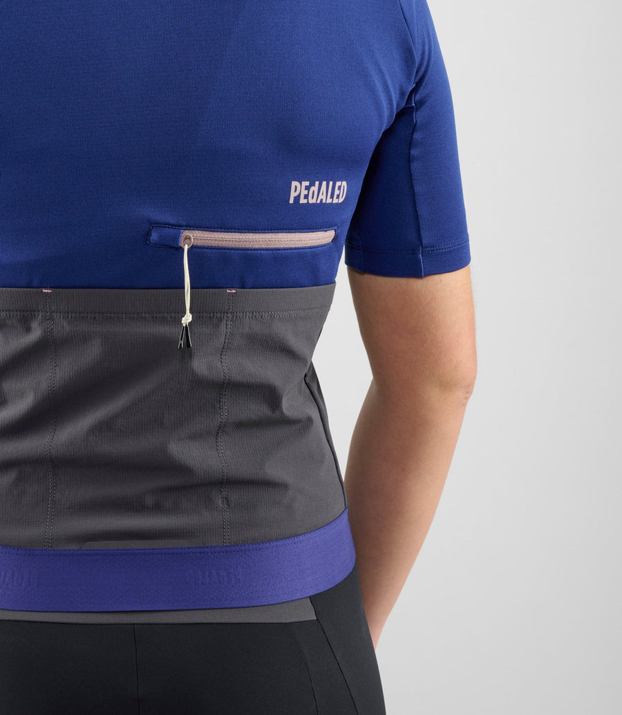 Pedaled Odyssey Merino Women's Jersey Radtrikot Blue