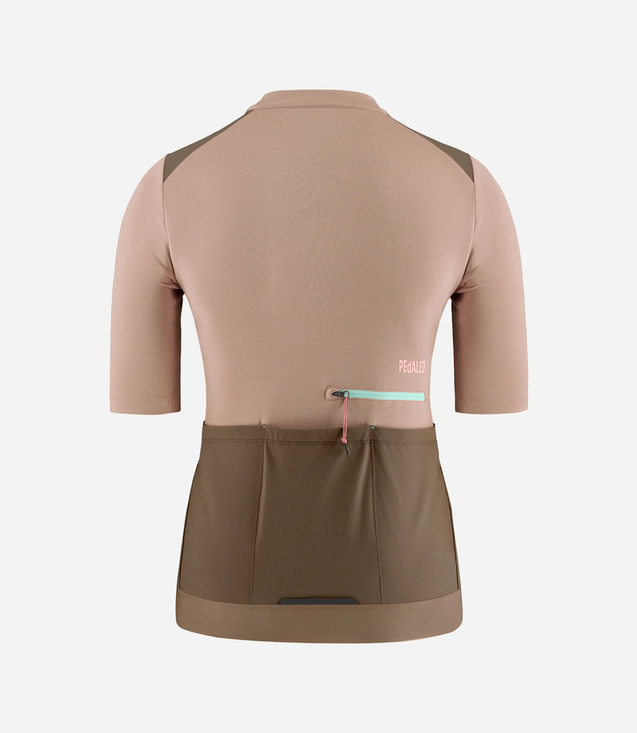 Pedaled Odyssey Merino Women's Jersey Radtrikot Brown