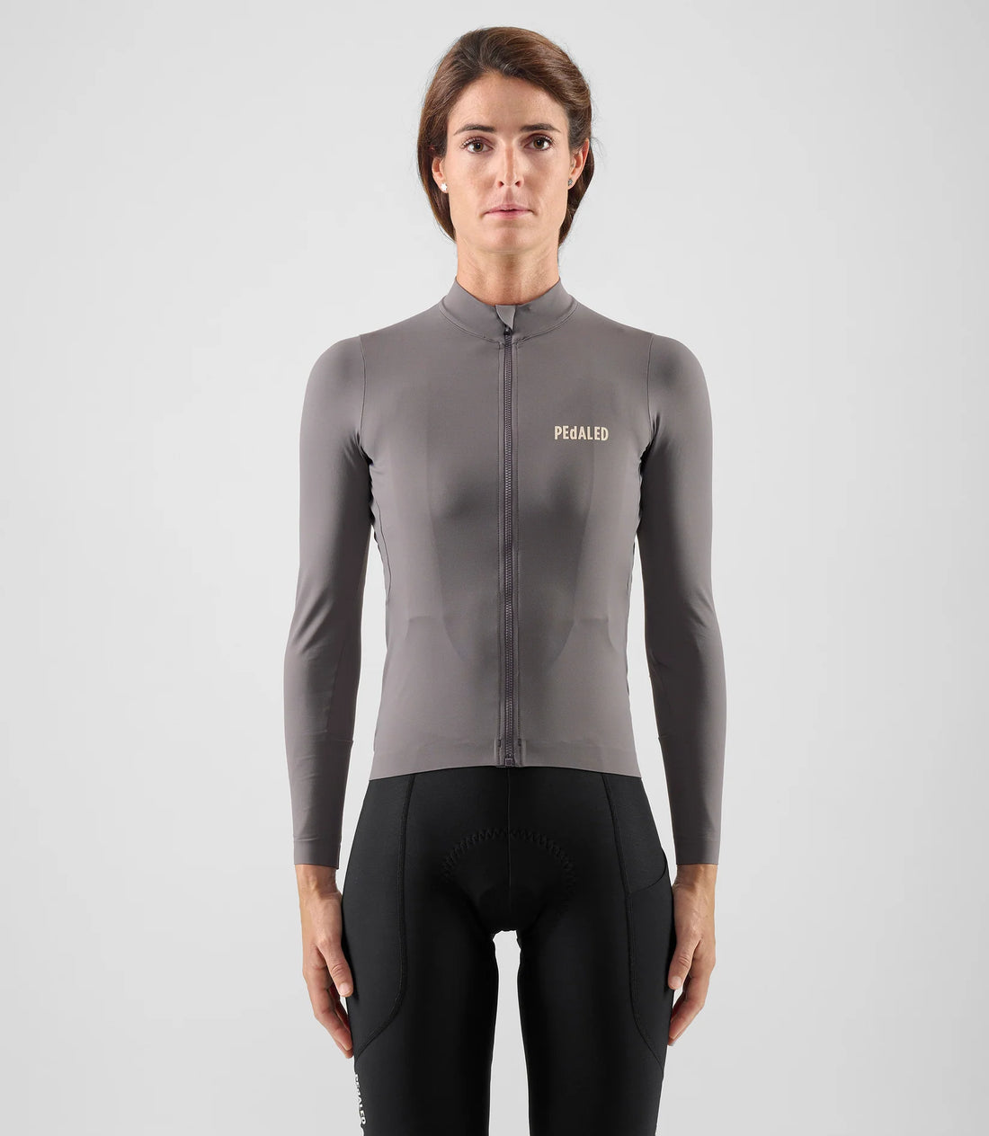 Pedaled Element Women's Long Sleeve Jersey Radtrikot langarm Grey