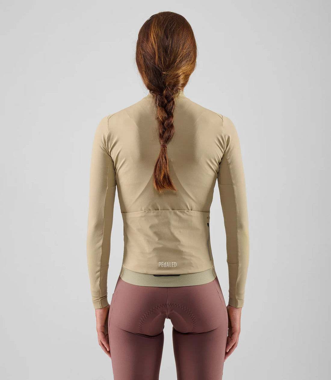 Pedaled Element Women's Long Sleeve Jersey Radtrikot langarm Beige