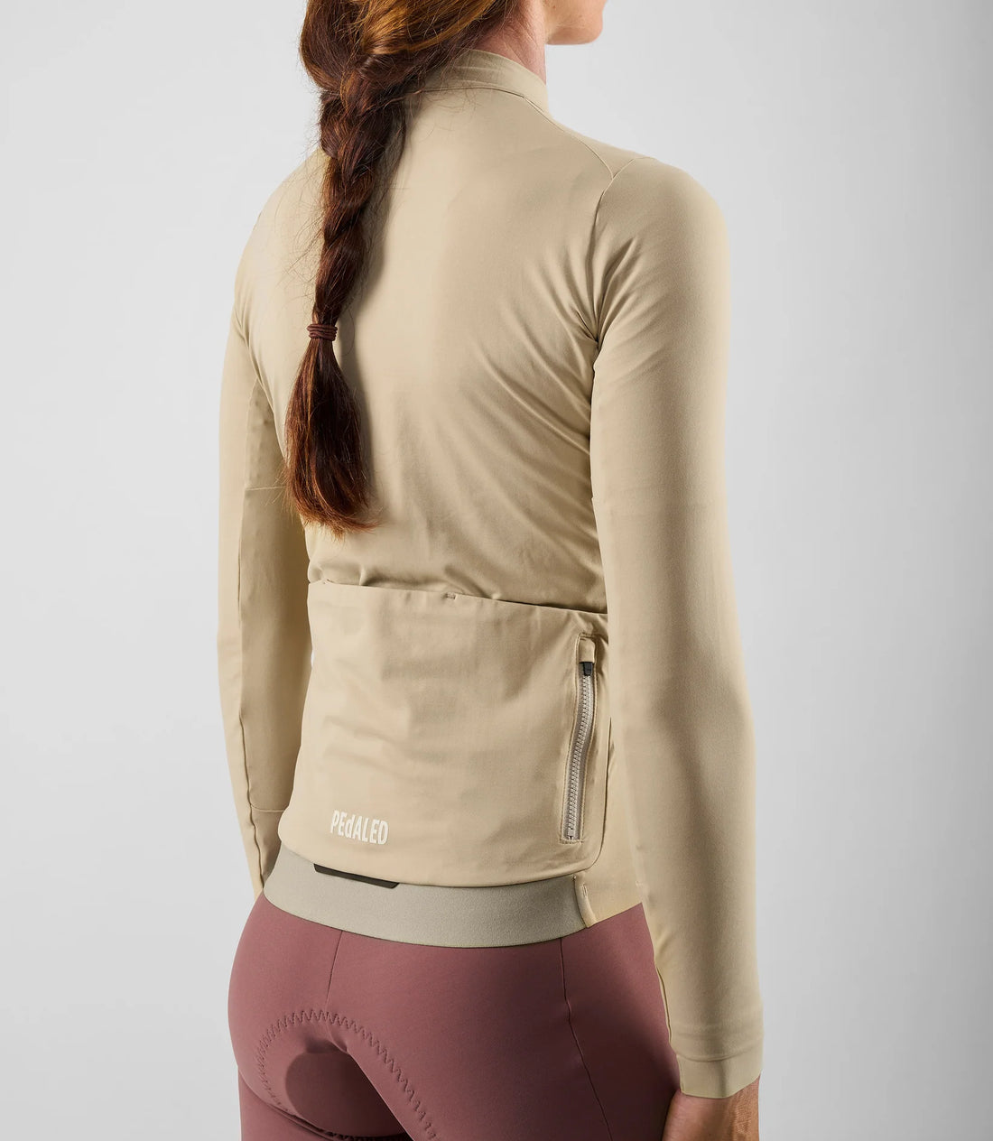 Pedaled Element Women's Long Sleeve Jersey Radtrikot langarm Beige