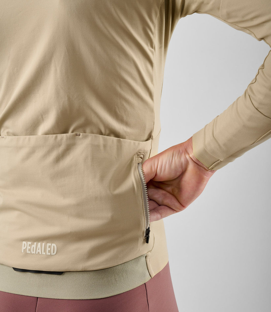 Pedaled Element Women's Long Sleeve Jersey Radtrikot langarm Beige