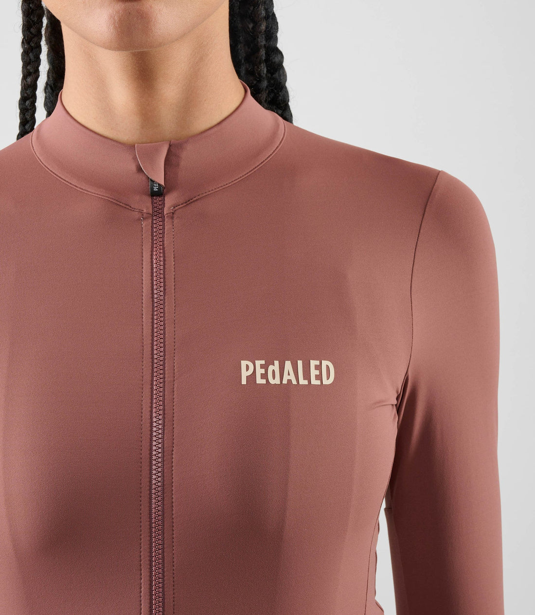 Pedaled Element Women's Long Sleeve Jersey Radtrikot langarm Raisin Purple