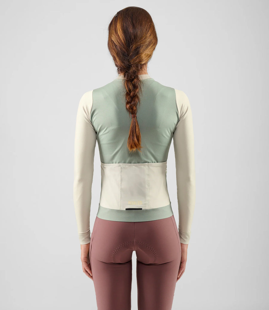 Pedaled Element Women's Long Sleeve Jersey Radtrikot langarm Light Blue
