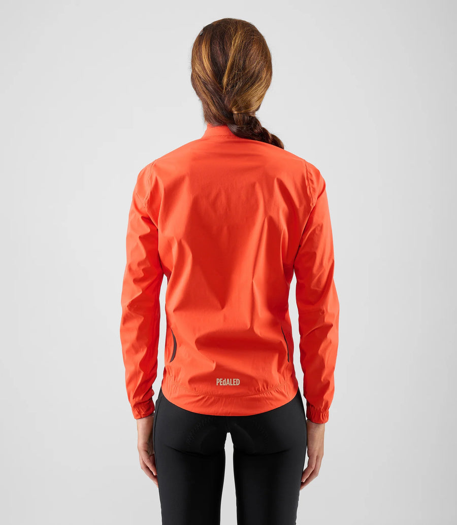 Pedaled Element Waterproof Women's Jacket Regen Fahrradjacke Orange
