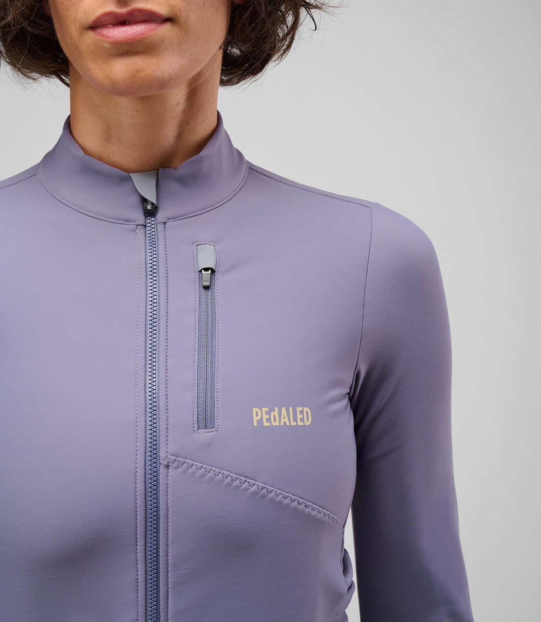 Pedaled Odyssey Women's Long Sleeve Jersey Radtrikot langarm Lilaic