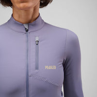 Pedaled Odyssey Women's Long Sleeve Jersey Radtrikot langarm Lilaic