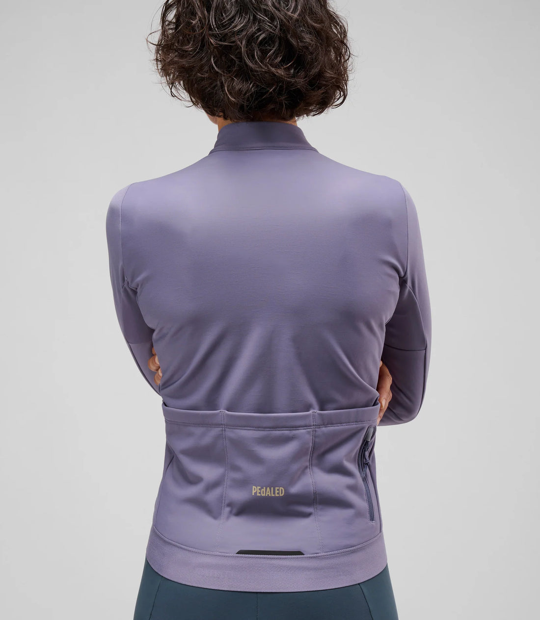 Pedaled Odyssey Women's Long Sleeve Jersey Radtrikot langarm Lilaic