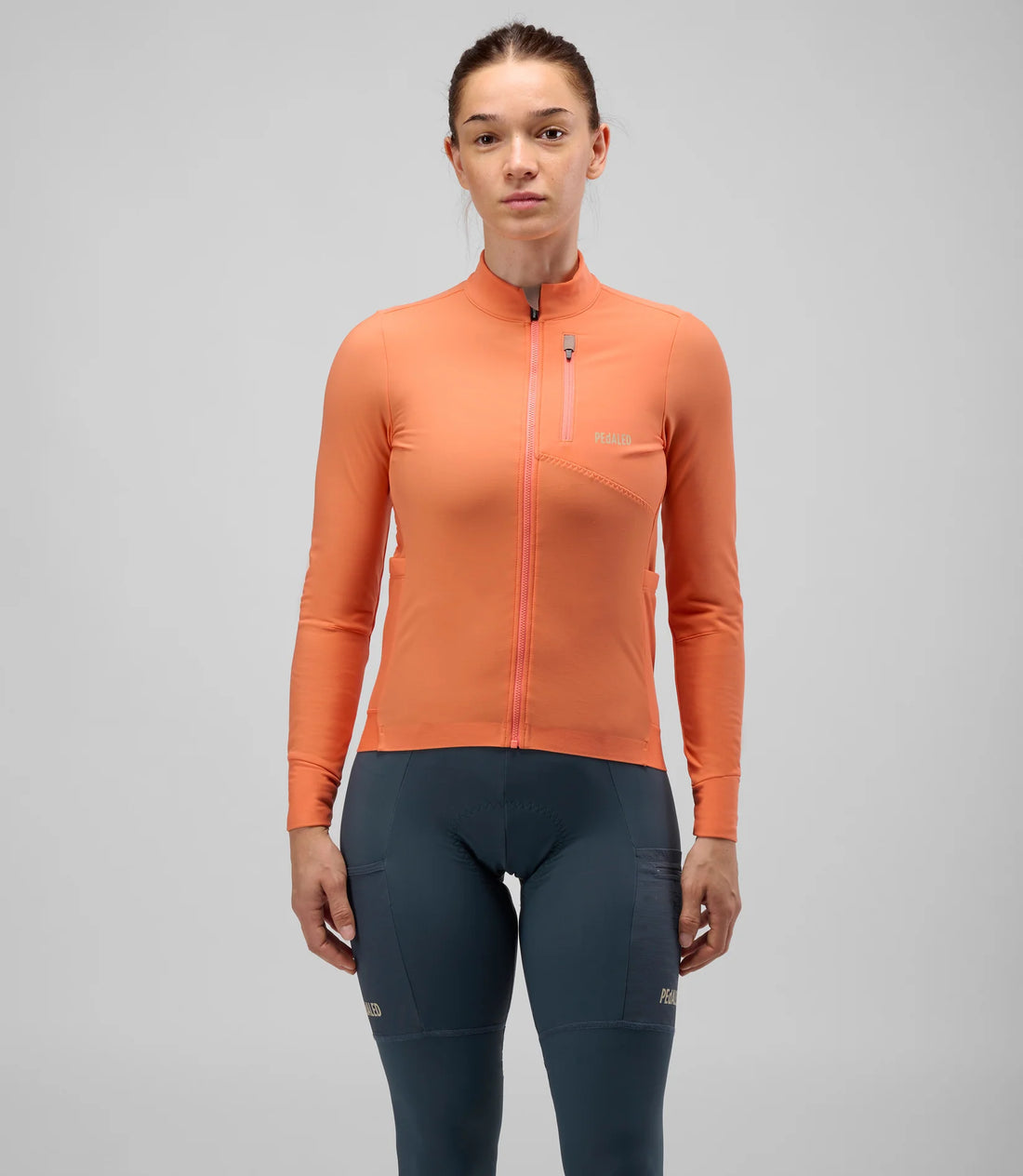 Pedaled Odyssey Women's Long Sleeve Jersey Radtrikot langarm Orange