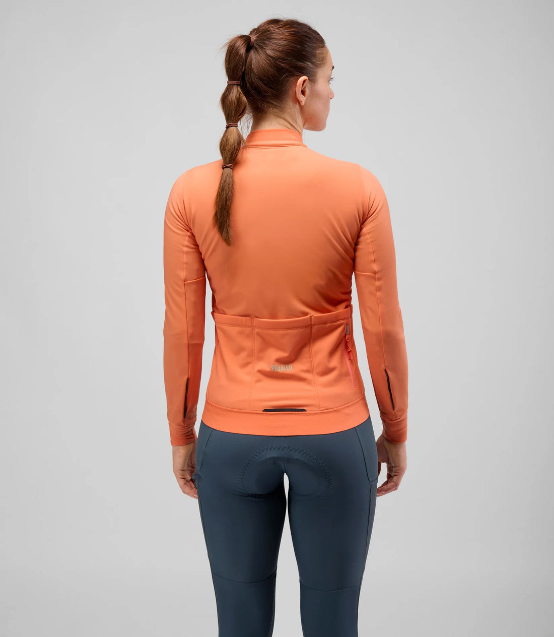 Pedaled Odyssey Women's Long Sleeve Jersey Radtrikot langarm Orange