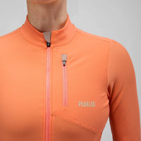 Pedaled Odyssey Women's Long Sleeve Jersey Radtrikot langarm Orange