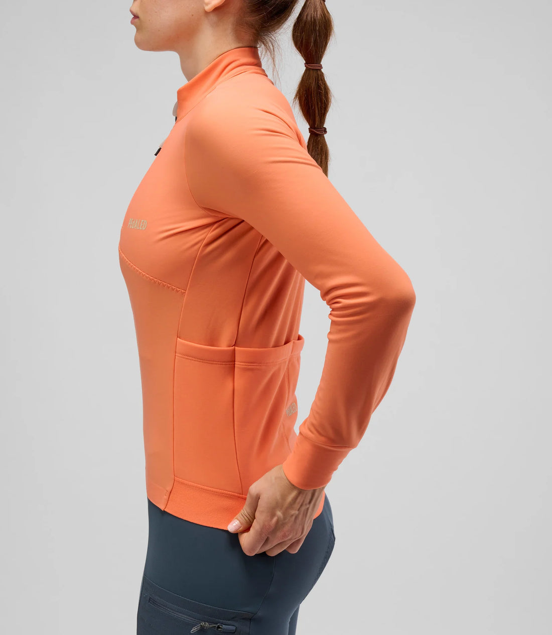 Pedaled Odyssey Women's Long Sleeve Jersey Radtrikot langarm Orange
