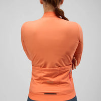 Pedaled Odyssey Women's Long Sleeve Jersey Radtrikot langarm Orange