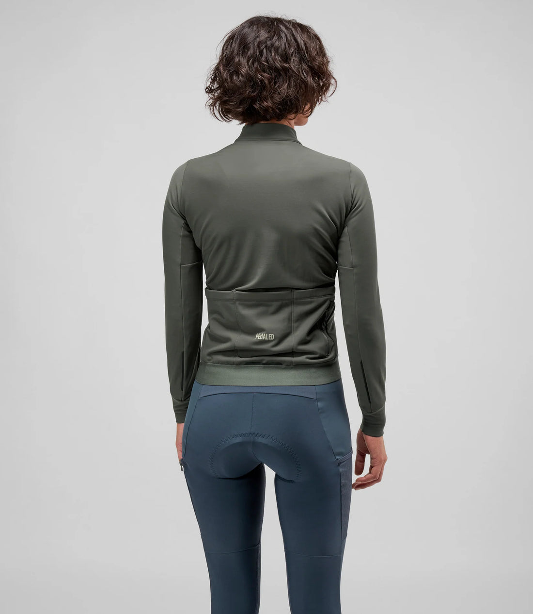 Pedaled Odyssey Women's Long Sleeve Jersey Radtrikot langarm Charcoal Gray