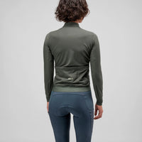 Pedaled Odyssey Women's Long Sleeve Jersey Radtrikot langarm Charcoal Gray
