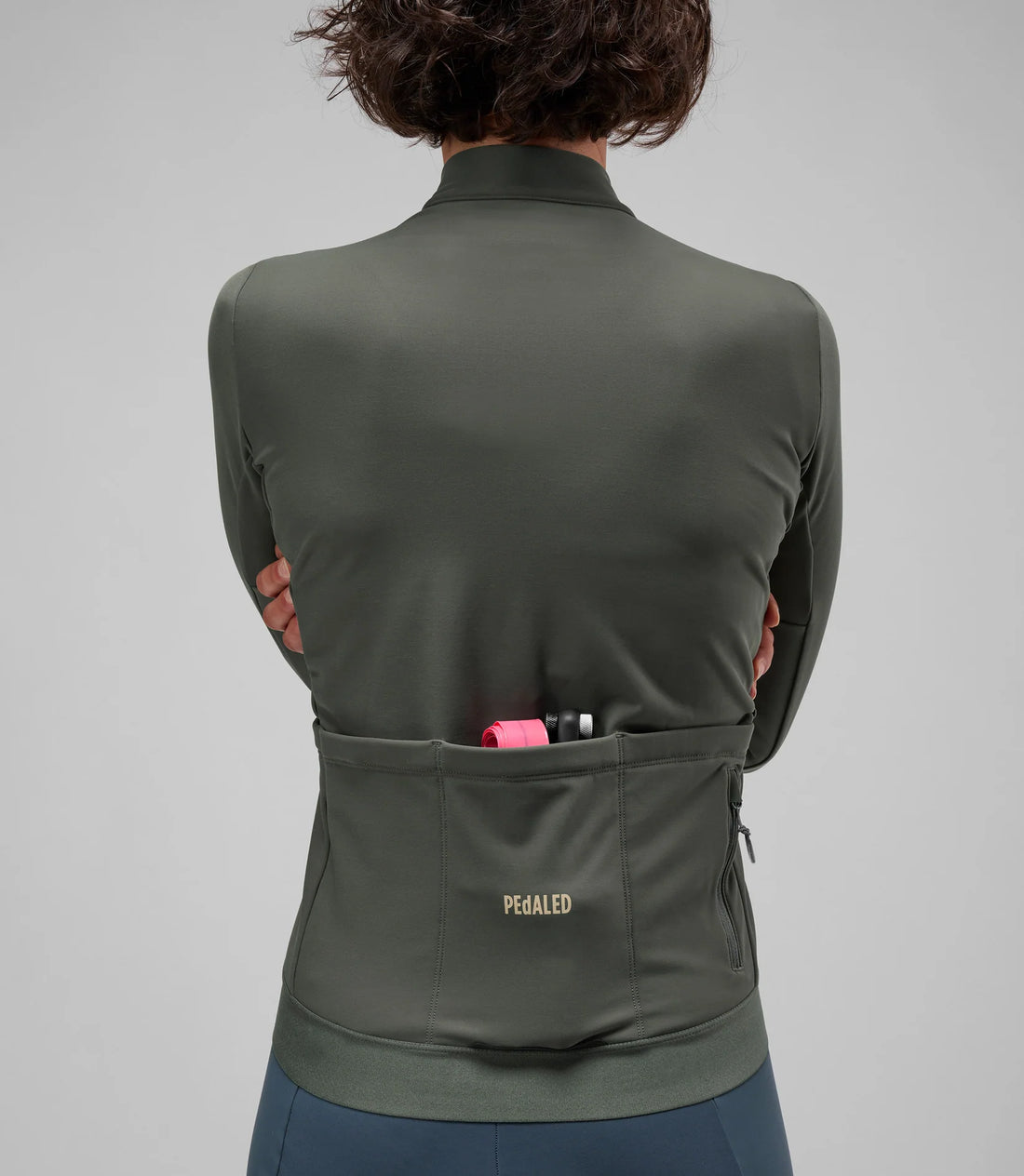 Pedaled Odyssey Women's Long Sleeve Jersey Radtrikot langarm Charcoal Gray