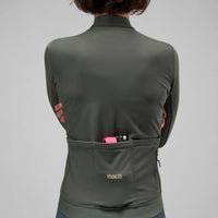 Pedaled Odyssey Women's Long Sleeve Jersey Radtrikot langarm Charcoal Gray