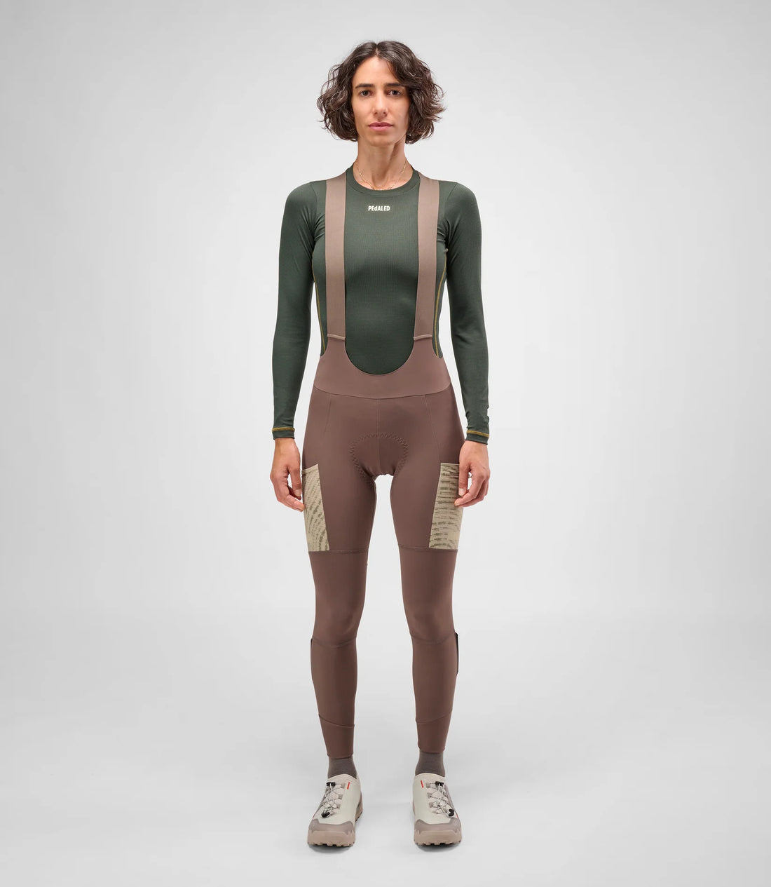 Pedaled Women's Odyssey Bib Tights Winter Trägerhose Walnut
