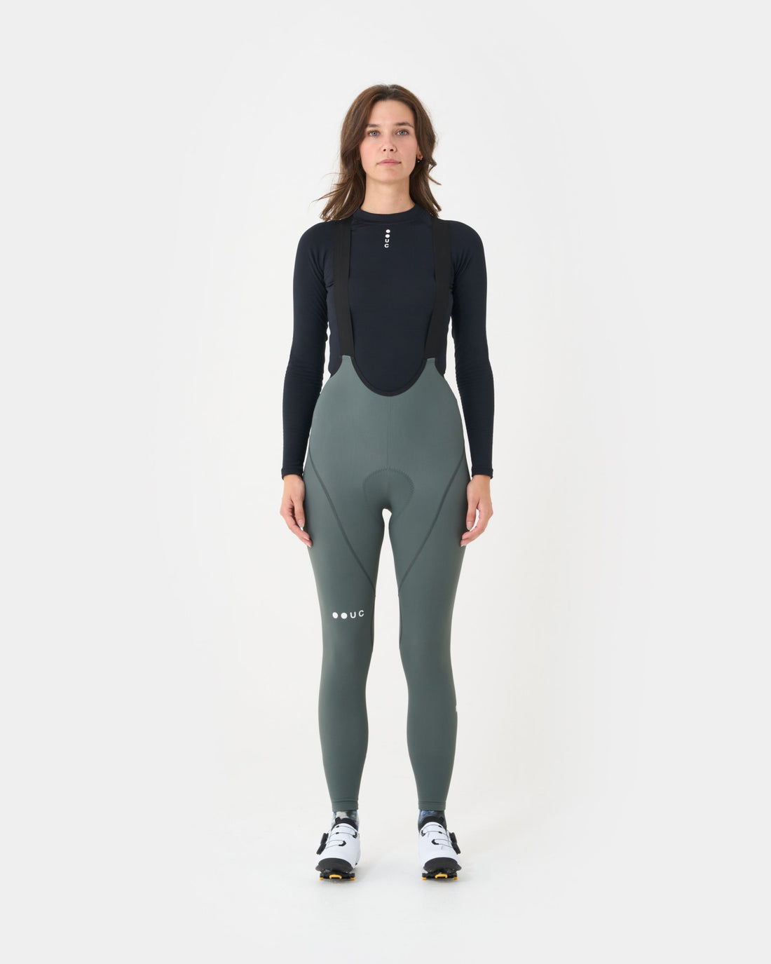 Universal Colours Mono Women's Bib Tight Winter-Radhose Industrial Teal