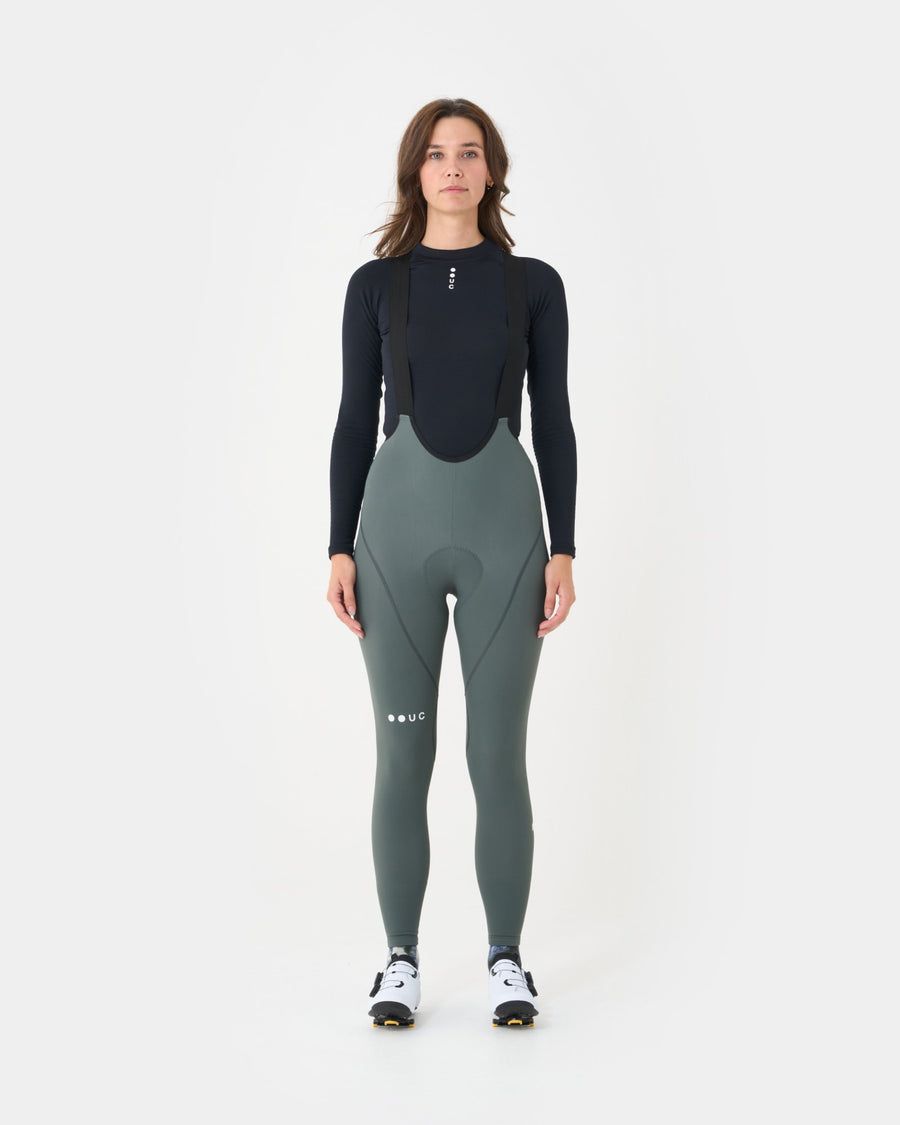 Universal Colours Mono Women's Bib Tight Winter-Radhose Industrial Teal