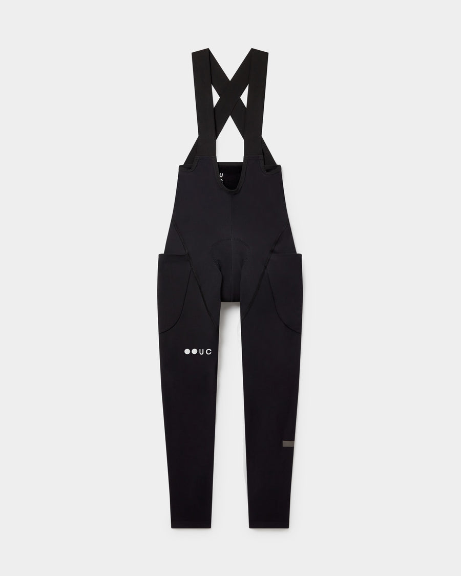 Universal Colours Mono Cargo Women's Bib Tight Winter-Radhose Black
