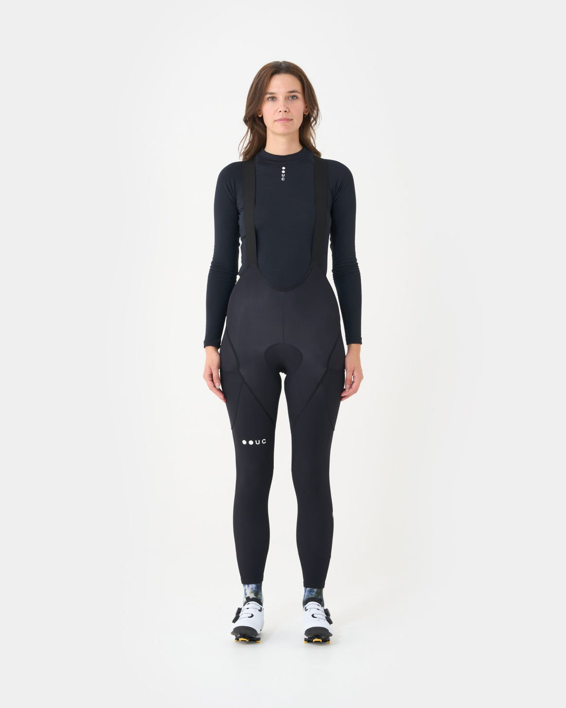 Universal Colours Mono Cargo Women's Bib Tight Winter-Radhose Black
