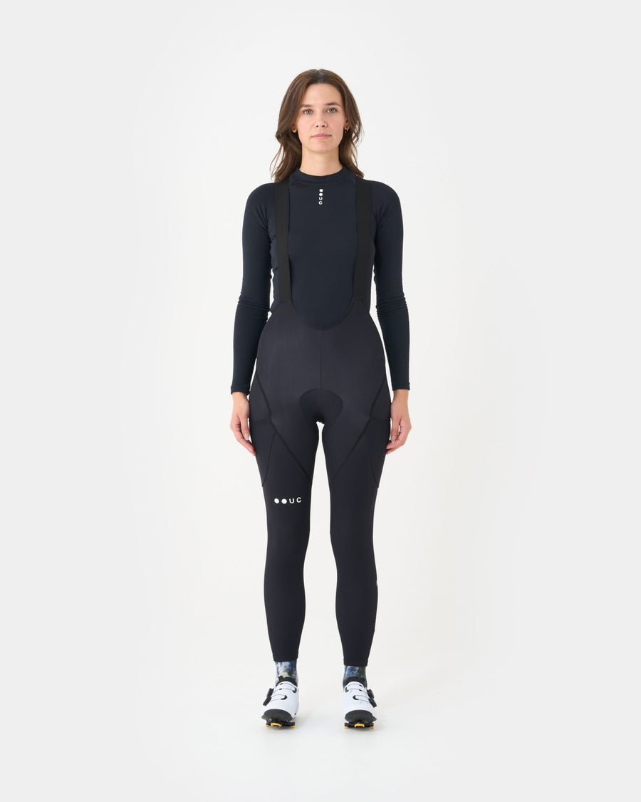 Universal Colours Mono Cargo Women's Bib Tight Winter-Radhose Black