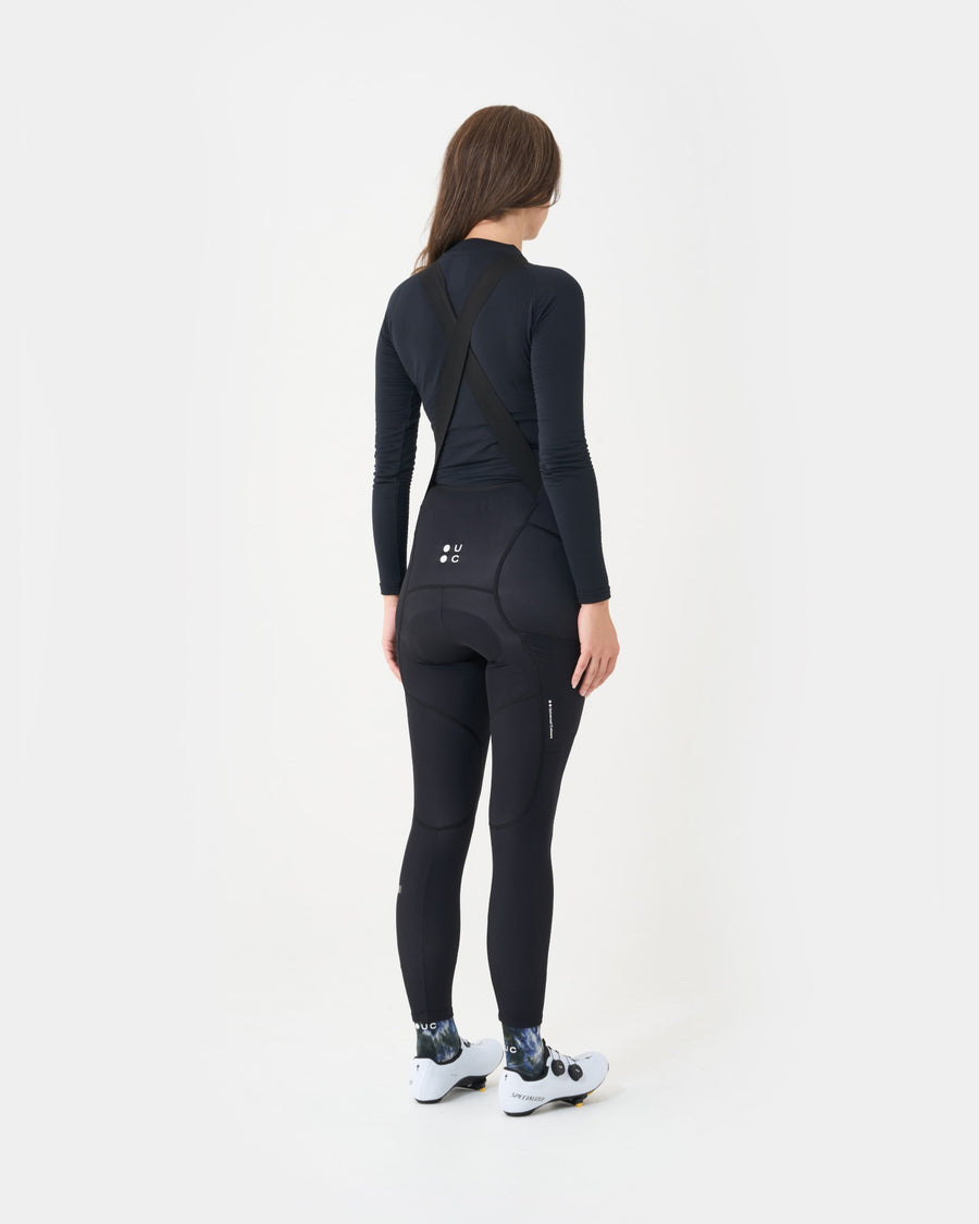 Universal Colours Mono Cargo Women's Bib Tight Winter-Radhose Black