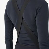 Universal Colours Mono Cargo Women's Bib Tight Winter-Radhose Black