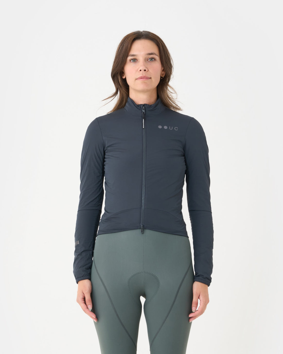 Universal Colours Mono Women's Insulated Jacket Thermo Fahrradjacke Slate Grey