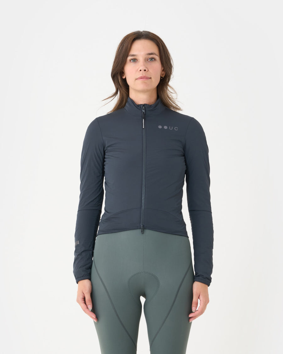 Universal Colours Mono Women's Insulated Jacket Thermo Fahrradjacke Slate Grey