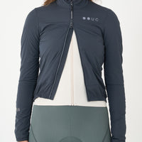 Universal Colours Mono Women's Insulated Jacket Thermo Fahrradjacke Slate Grey