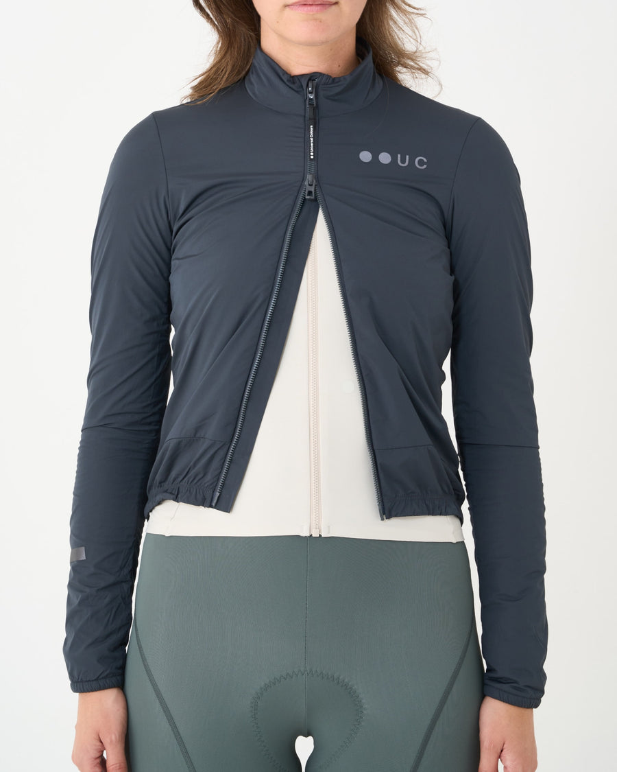 Universal Colours Mono Women's Insulated Jacket Thermo Fahrradjacke Slate Grey