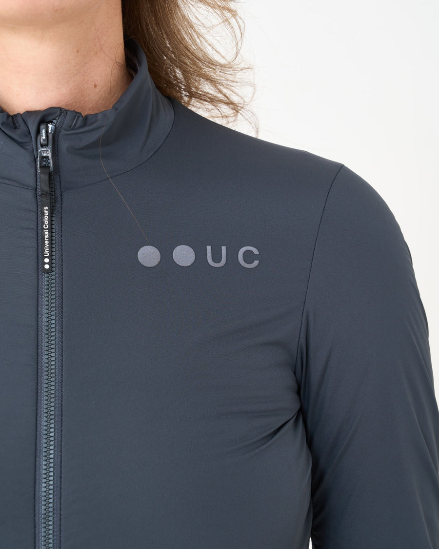 Universal Colours Mono Women's Insulated Jacket Thermo Fahrradjacke Slate Grey