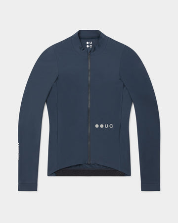 Universal Colours Womens Mono Long Sleeve Jersey Radtrikot langarm Eclipse Navy