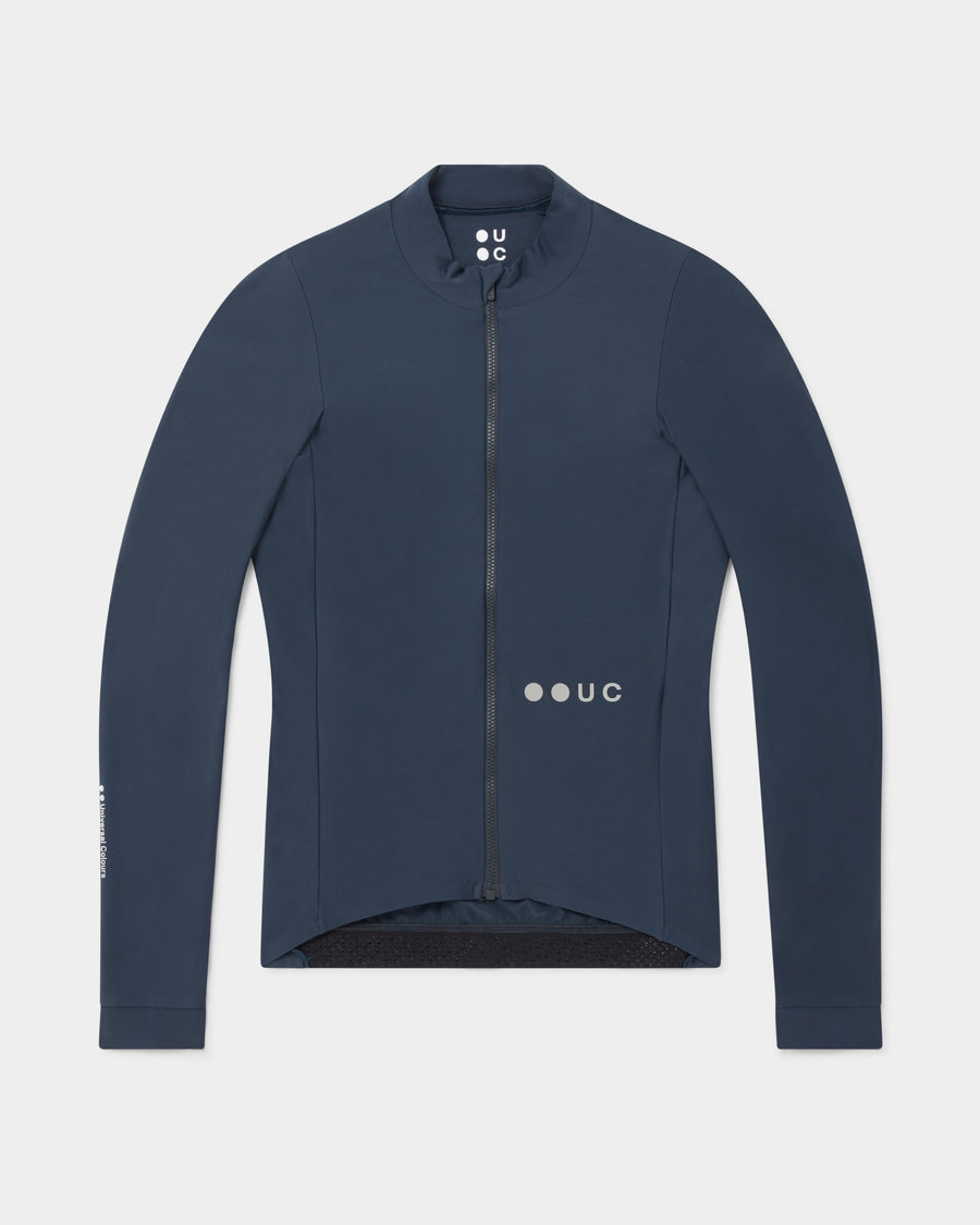 Universal Colours Womens Mono Long Sleeve Jersey Radtrikot langarm Eclipse Navy