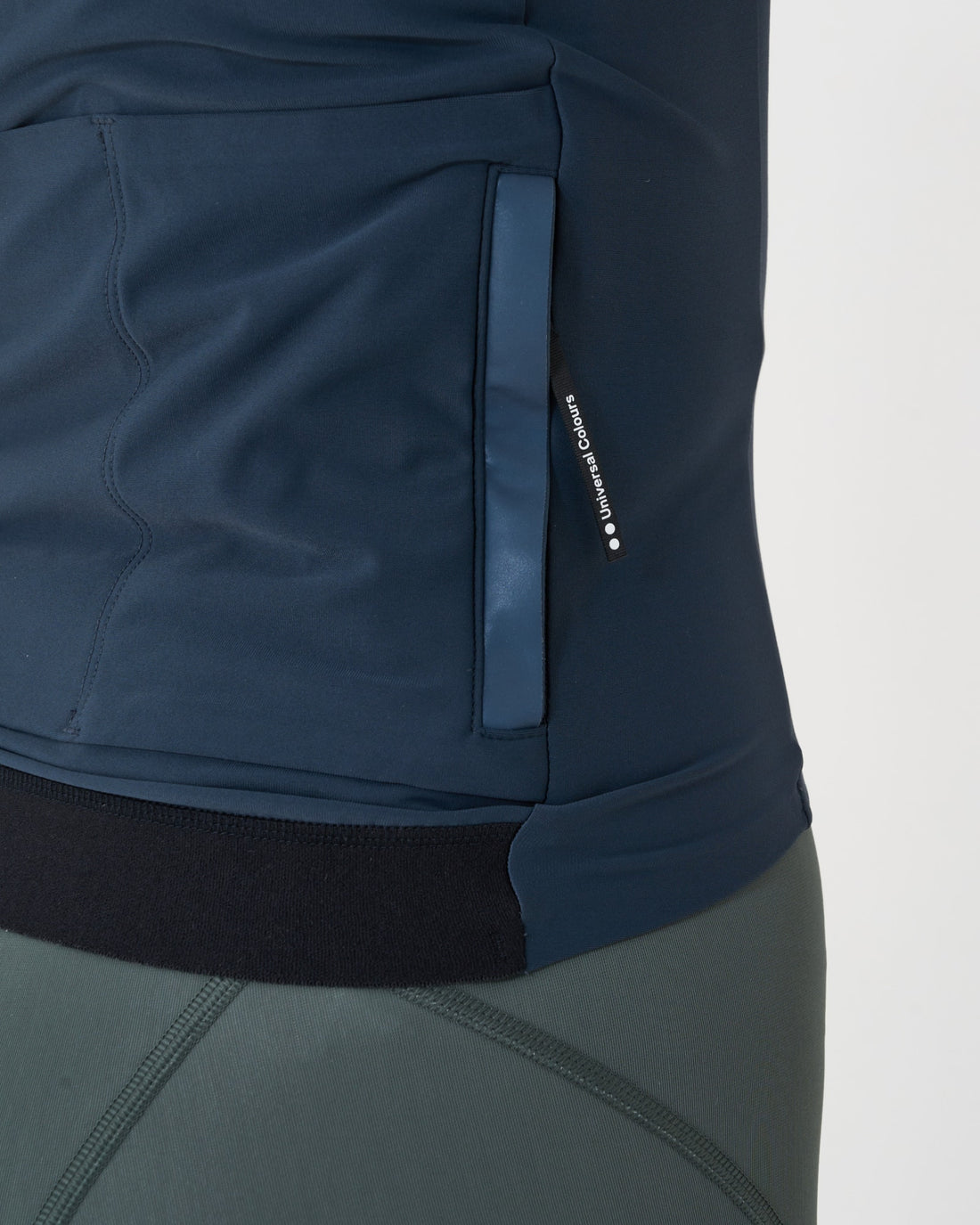 Universal Colours Womens Mono Long Sleeve Jersey Radtrikot langarm Eclipse Navy