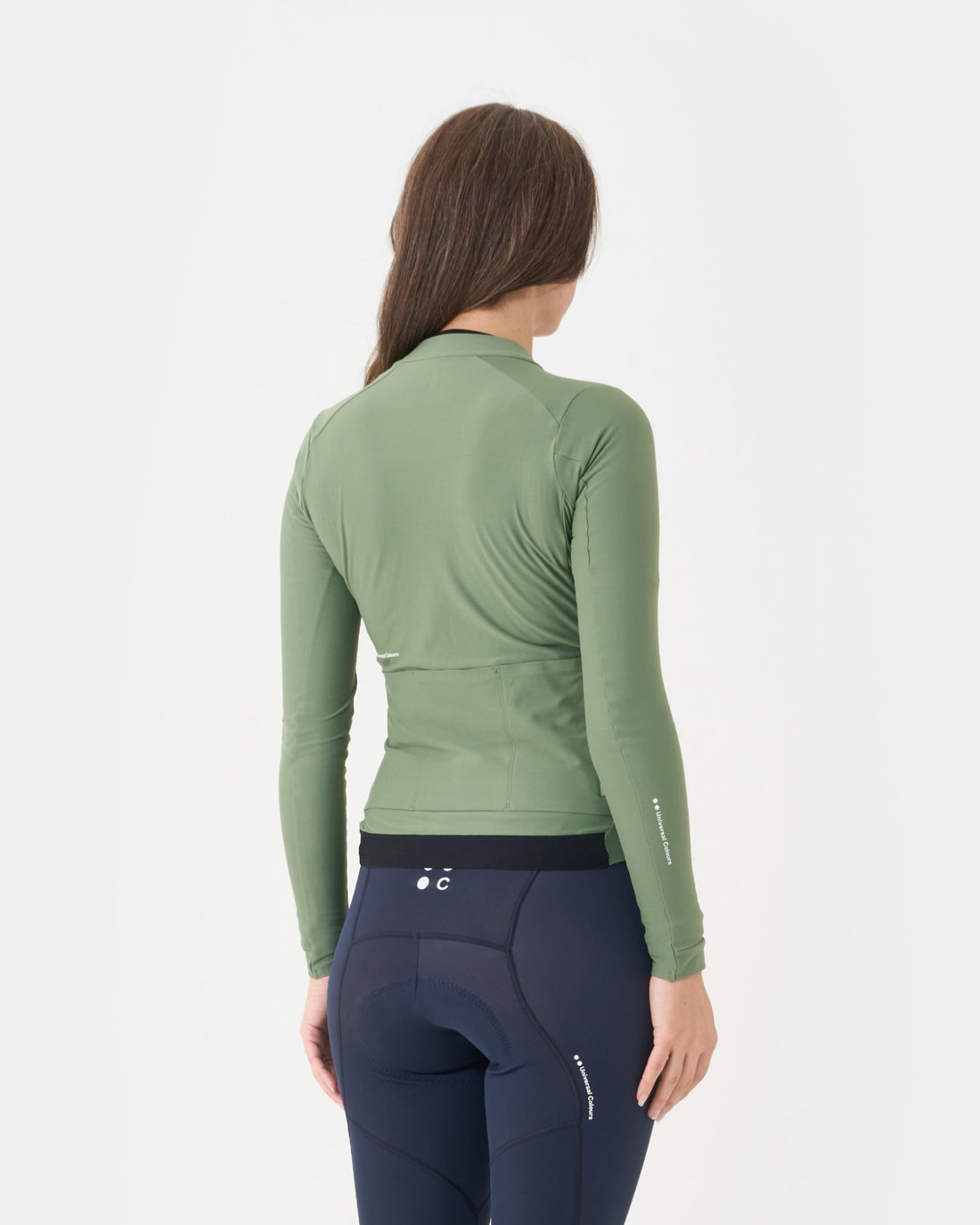 Universal Colours Womens Mono Long Sleeve Jersey Radtrikot langarm Verdant Ash