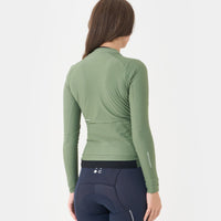Universal Colours Womens Mono Long Sleeve Jersey Radtrikot langarm Verdant Ash