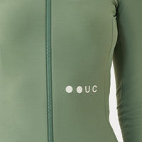 Universal Colours Womens Mono Long Sleeve Jersey Radtrikot langarm Verdant Ash