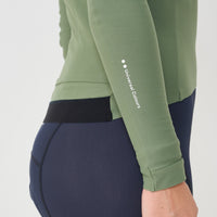 Universal Colours Womens Mono Long Sleeve Jersey Radtrikot langarm Verdant Ash