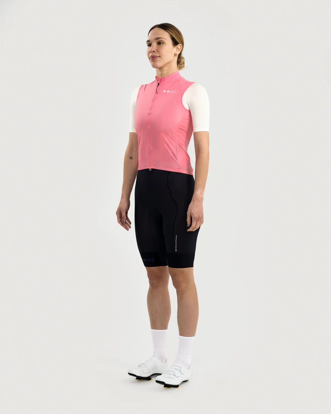 Universal Colours Mono Women's Gilet Windweste Bamboo Washed Pink