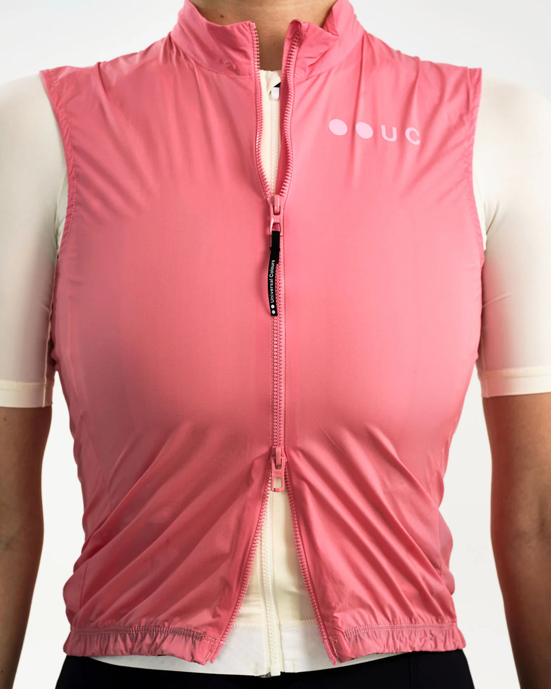 Universal Colours Mono Women's Gilet Windweste Bamboo Washed Pink