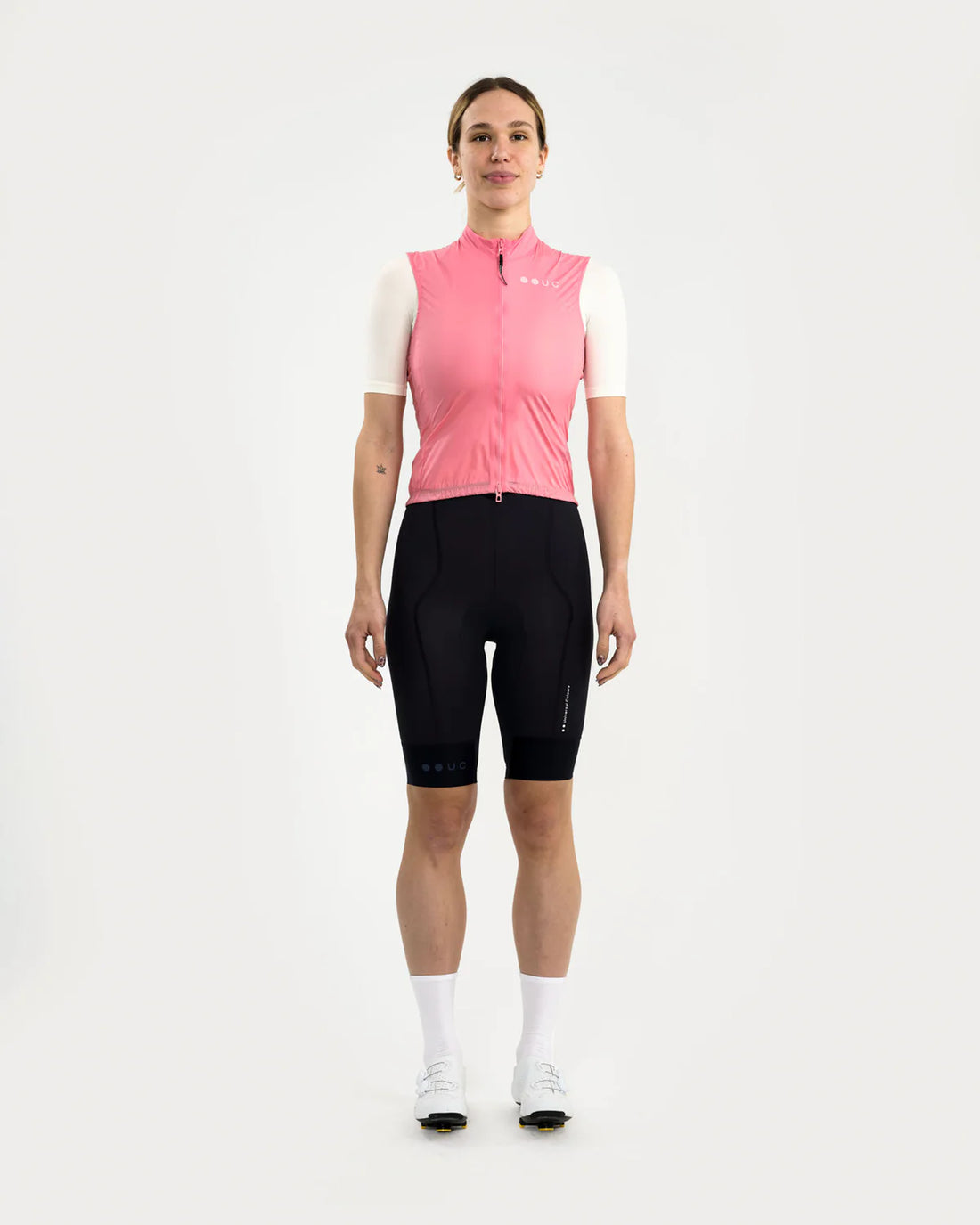 Universal Colours Mono Women's Gilet Windweste Bamboo Washed Pink