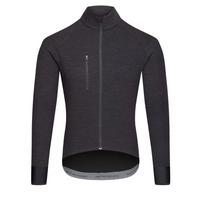 Café du Cycliste Yolande Men's Long Sleeve Merino Cycling Jersey Radtrikot Super Black