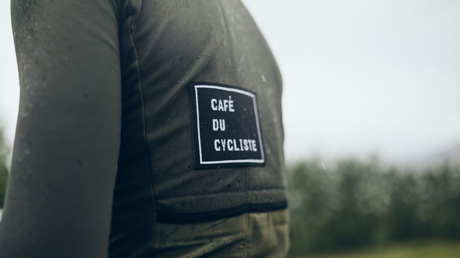 Café du Cycliste Audrey Men's Long Sleeve Brushed Cycling Jersey Radtrikot Avocado