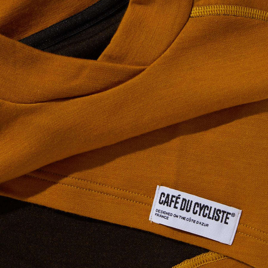 Café du Cycliste Cosette Women's Merino Base Layer Radunterhemd langarm Syrup Brown