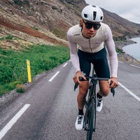 Café du Cycliste Roxane Men's Superlight Long Sleeve Cycling Jersey Radtrikot Chalk