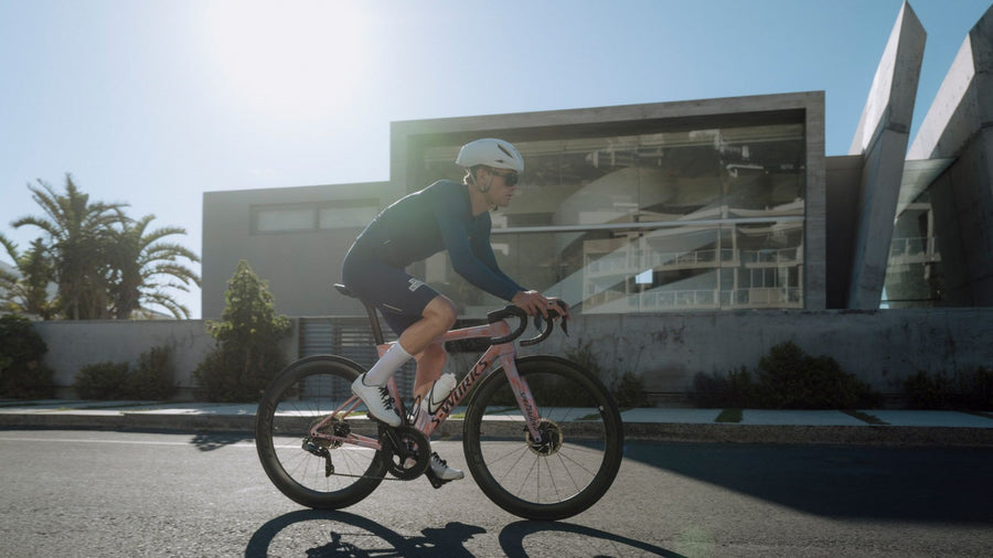 Café du Cycliste Roxane Men's Superlight Long Sleeve Cycling Jersey Radtrikot Navy