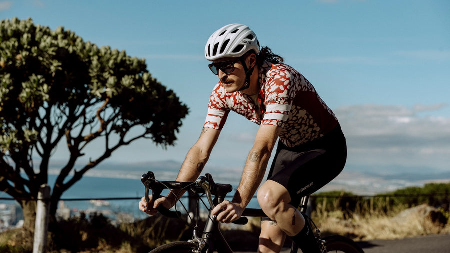 Café du Cycliste Floriane Men's Lightweight Cycling Jersey Radtrikot Sequoia Print